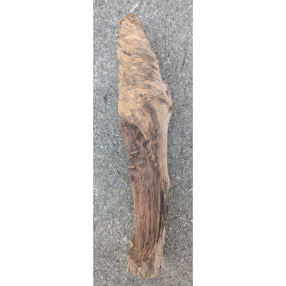 Hand Carved Wood Spirit Sculpture Man Folk Art Branch 13.5" - Picture 2 of 10